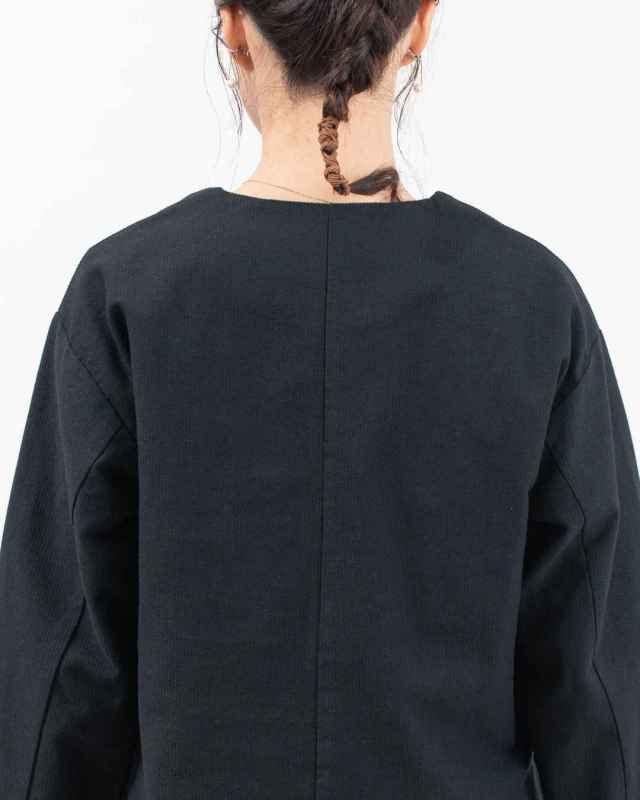 01FSP17014  blue willow コットンリネン変わり織りジャケット