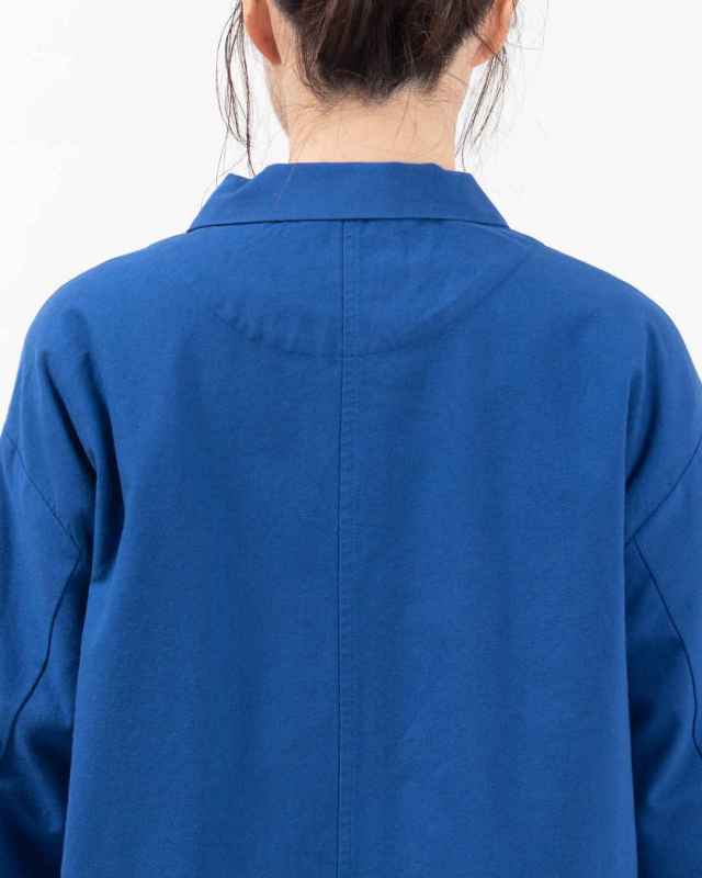 01FSP18030  blue willow コットンオックスステンカラーコート