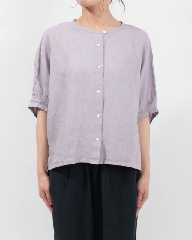 01FUP11225  blue willow リネンドルマンブラウス