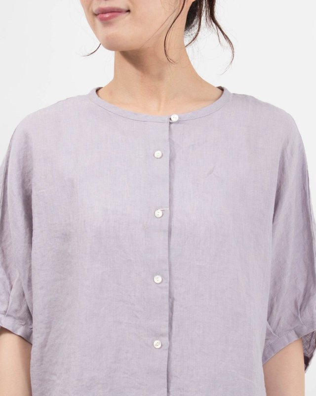 01FUP11225  blue willow リネンドルマンブラウス