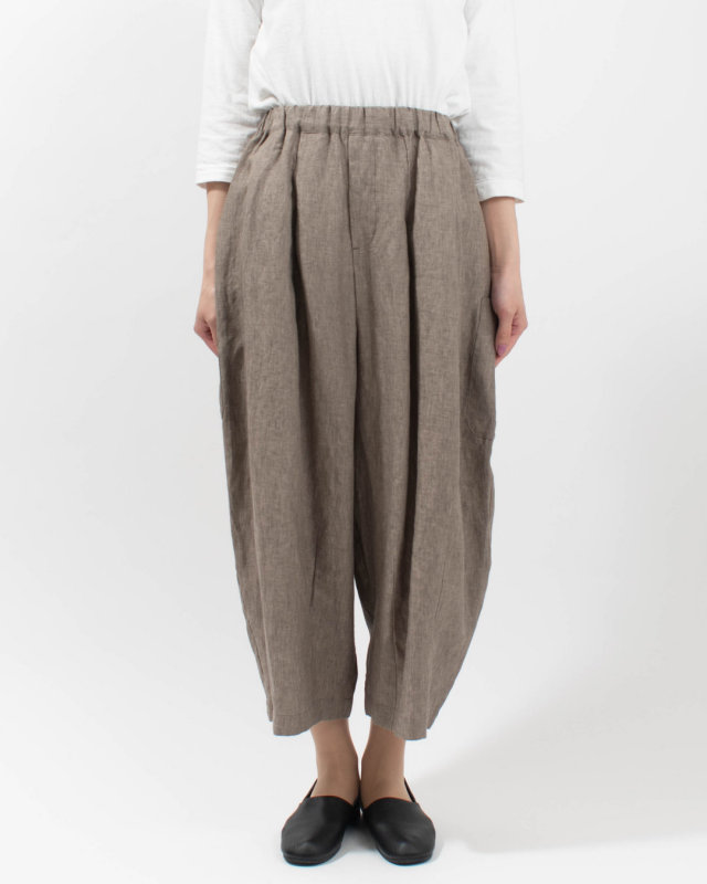 01FUP14203 blue willow リネンポケットバルーンパンツ