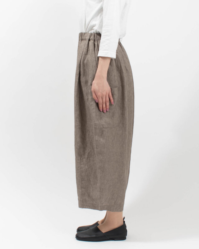 01FUP14203 blue willow リネンポケットバルーンパンツ