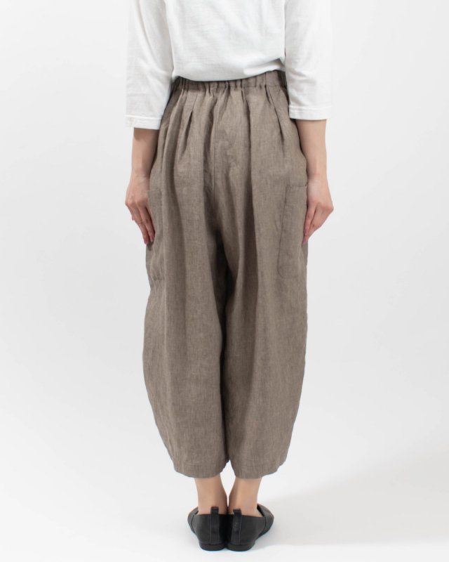 01FUP14203 blue willow リネンポケットバルーンパンツ