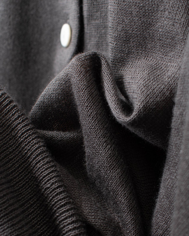 01FUP29249  blue willow コットンリネンニット長袖カーディガン