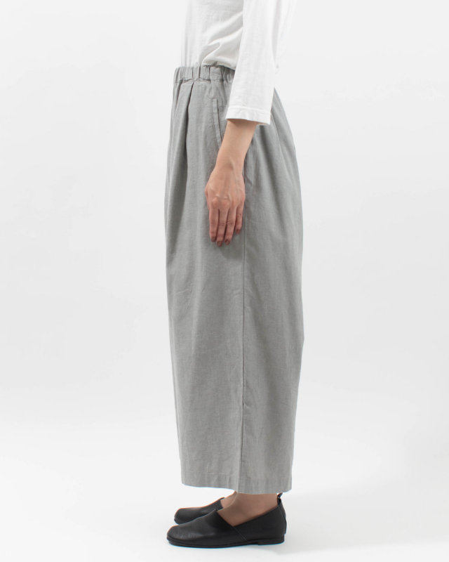 01FUS14344　blue willow コットンリネンワイドパンツ