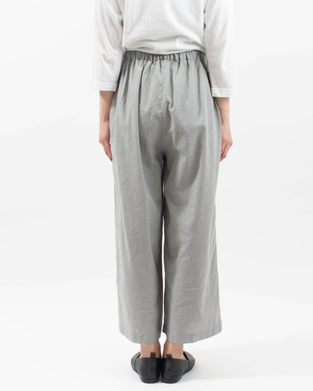 01FUS14344　blue willow コットンリネンワイドパンツ
