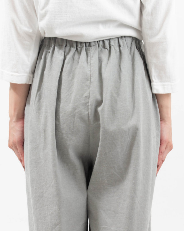 01FUS14344　blue willow コットンリネンワイドパンツ