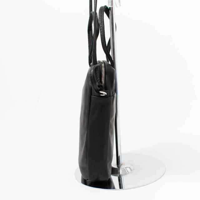 FOLNUA 黒 レザー ショルダーバッグ 保存袋付き