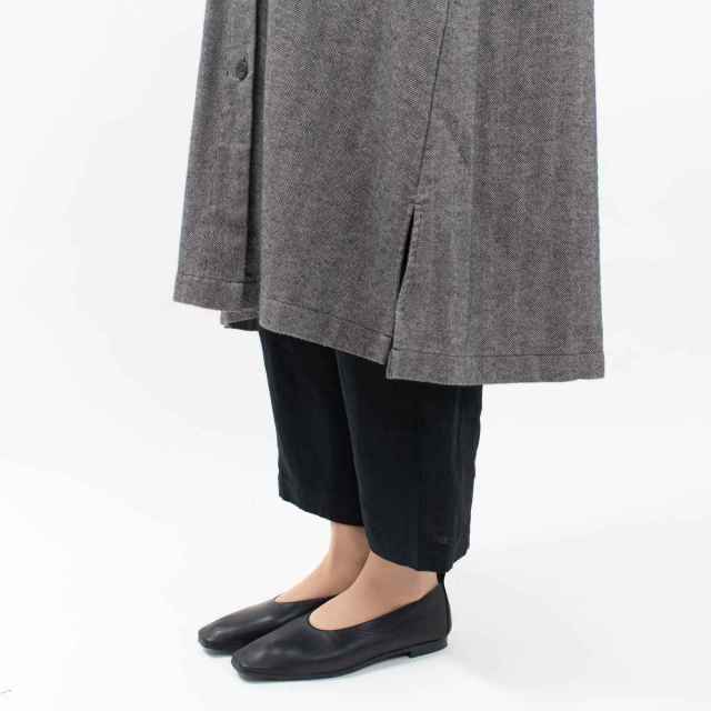 09CWS18954  blue willow コットン太番手ヘリンボン起毛ラグランスリーブコート