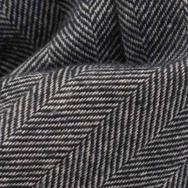 09CWS18954  blue willow コットン太番手ヘリンボン起毛ラグランスリーブコート