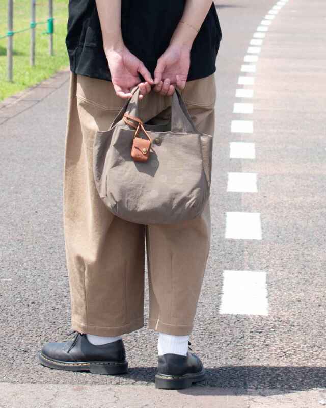 toleur ナイロンドット／カウレザートート