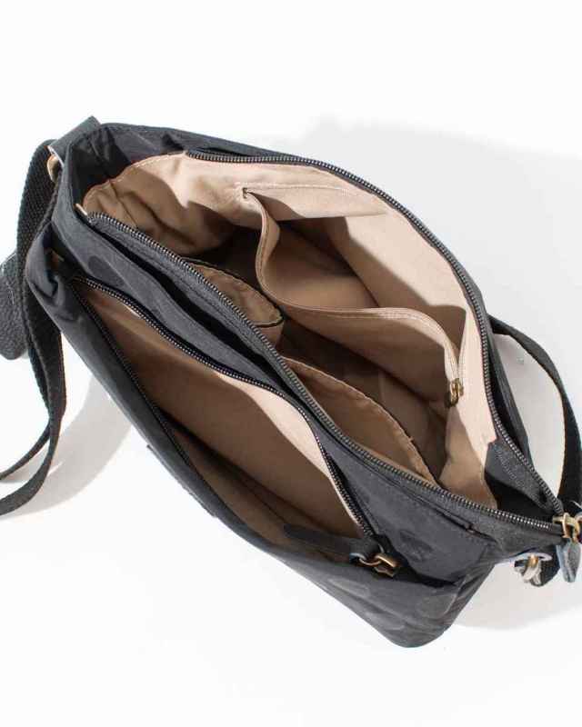 toleur ナイロンドット/カウレザーミニショルダー11776