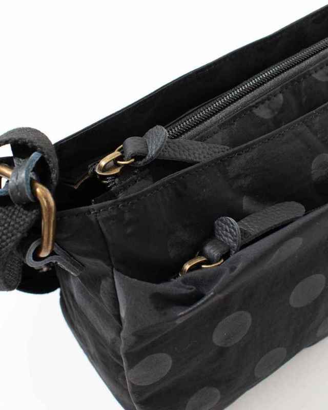 toleur ナイロンドット/カウレザーミニショルダー11776