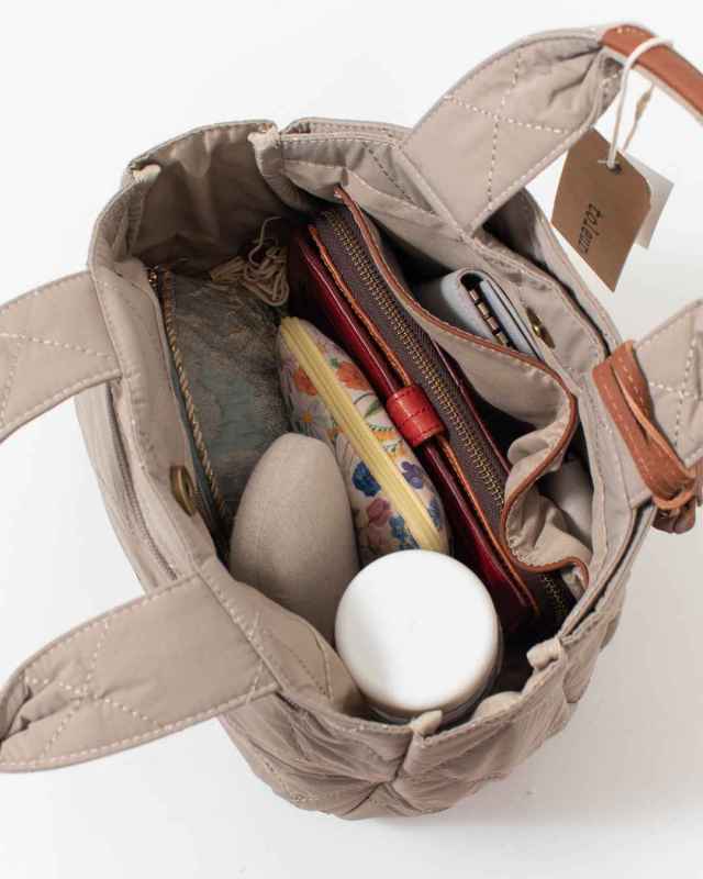 11988 toleur ナイロンキルティングトート