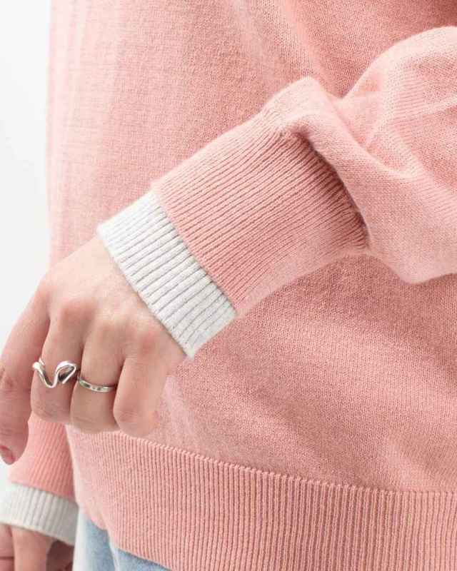 1512-208  YARRA コットンカシミヤニットプルオーバー