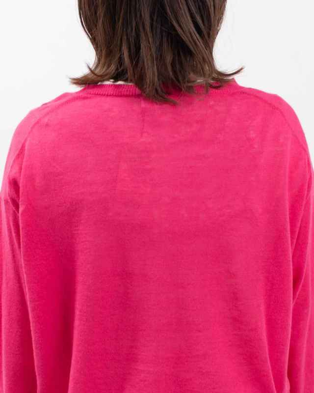 1512-212  YARRA 麻混クルーネックカーディガン