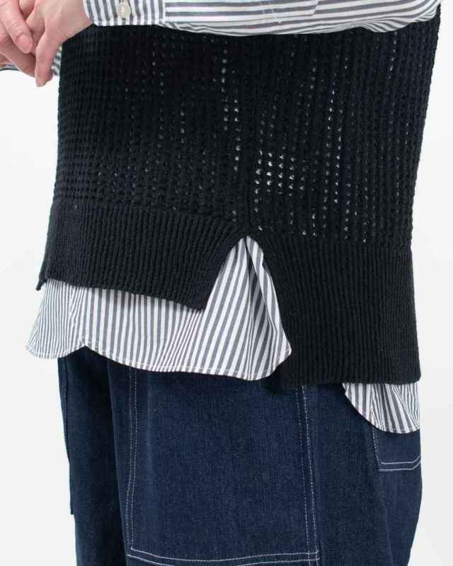 1518-234  YARRA スカシ編みニットベスト