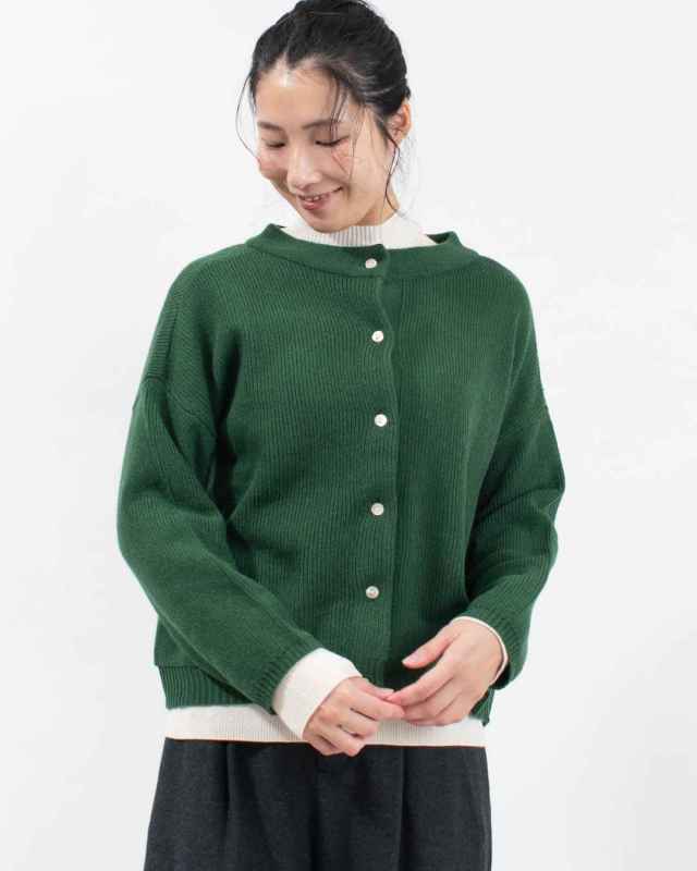 1542-231  YARRA イタリーメリノ2WAYカーディガン