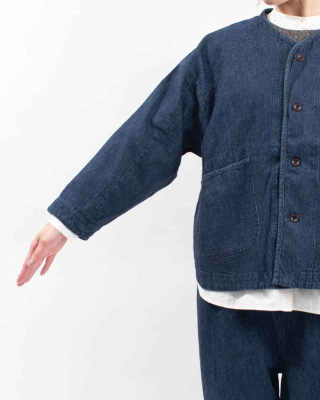 1547-237 YARRA リネン混ドルマンデニムジャケット