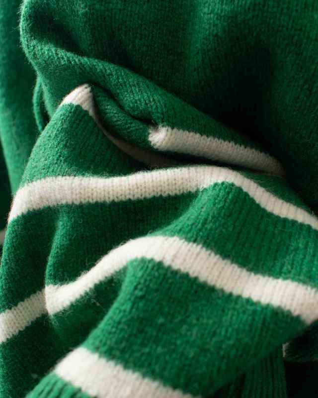 1552-273 YARRA ラムウール配色ニットカーディガン