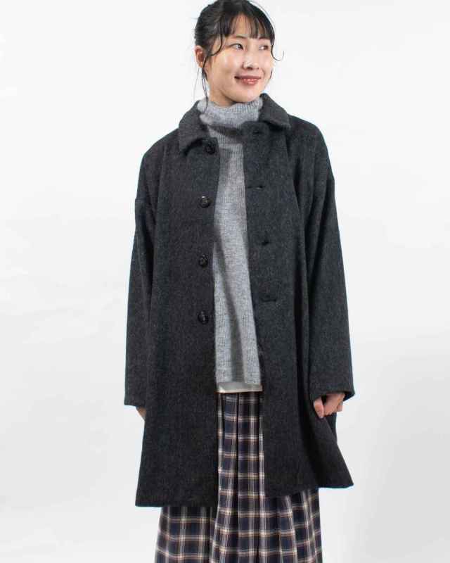 blue willow コットン太番手平起毛ドルマンコート｜ナチュラル