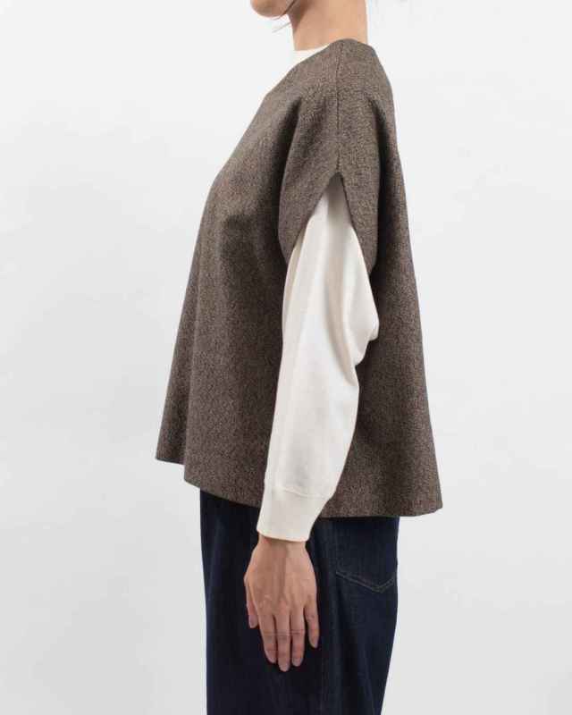 1558-253 YARRA 三つ杢ツイルワイドベスト 