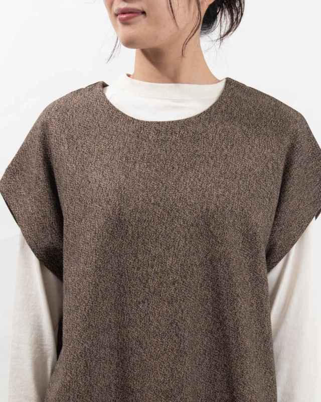 1558-253 YARRA 三つ杢ツイルワイドベスト 