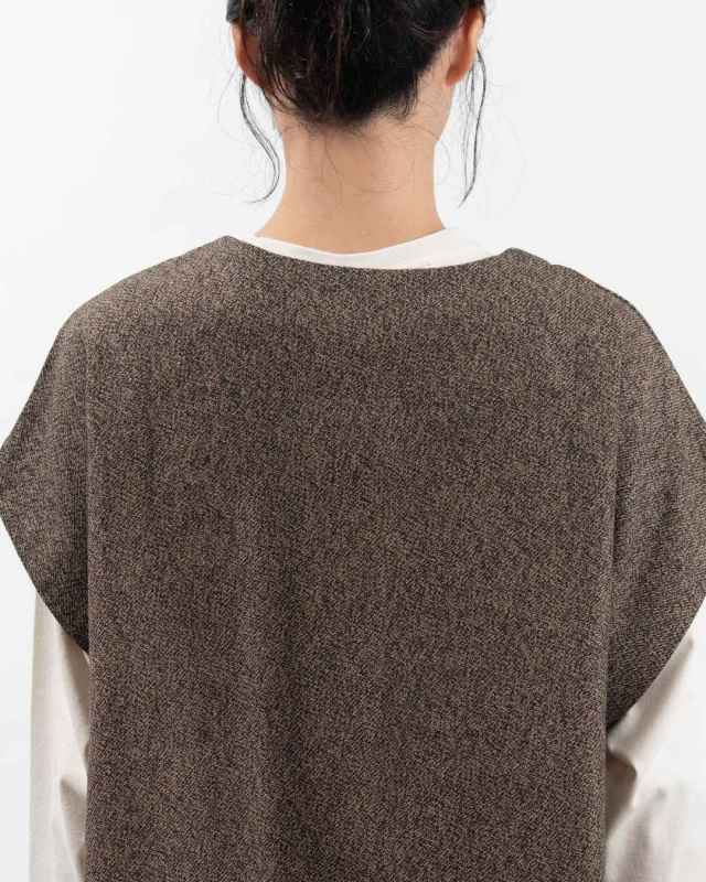 1558-253 YARRA 三つ杢ツイルワイドベスト 