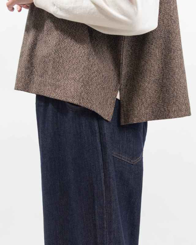 1558-253 YARRA 三つ杢ツイルワイドベスト 