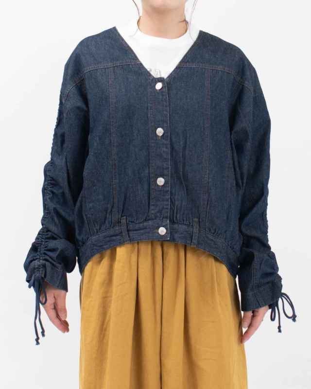 1ST-004 nuance of F キャザースリーブデニムジャケット