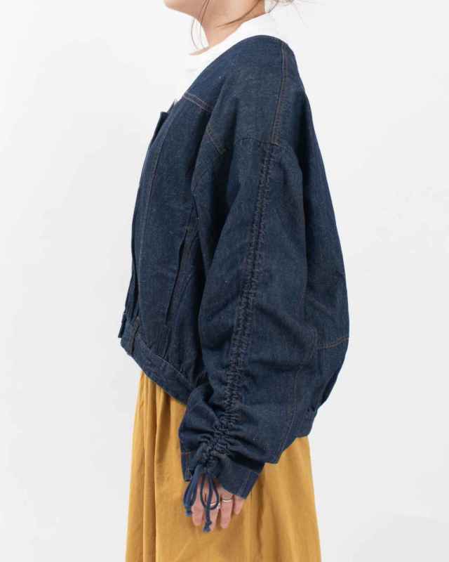 1ST-004 nuance of F キャザースリーブデニムジャケット