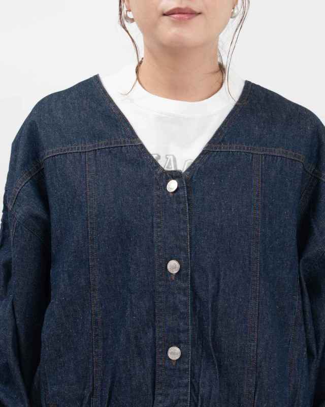 1ST-004 nuance of F キャザースリーブデニムジャケット