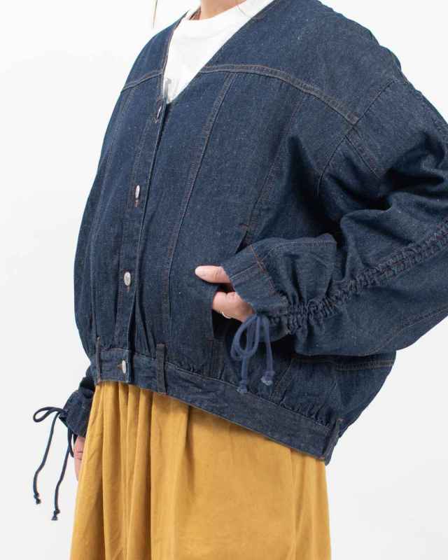 1ST-004 nuance of F キャザースリーブデニムジャケット
