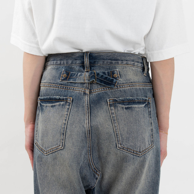 ichi デニムサルエルパンツ｜ナチュラルファッション