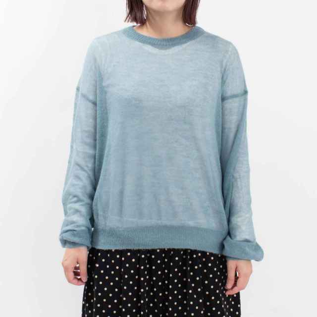 ichi イチ シアーニット 240758 ナチュラル ファッション お出掛け デイリー コーデ 服 30代 40代 50代 大人 カジュアル シンプル トラッド ベーシック ICHI ichi イチ シアーニット 240758 ナチュラル ファッション