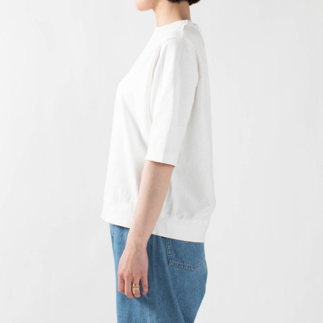 DANA FANEUIL ダナファヌル ムラ糸天竺5分袖ワイドTシャツ D5721101