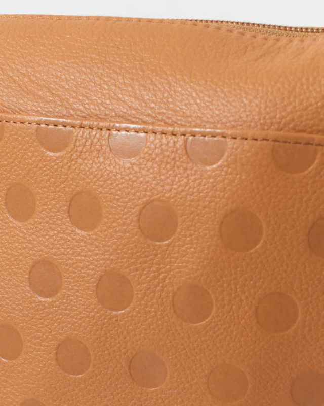 29215　zucchero 水玉型押しショルダーバッグ