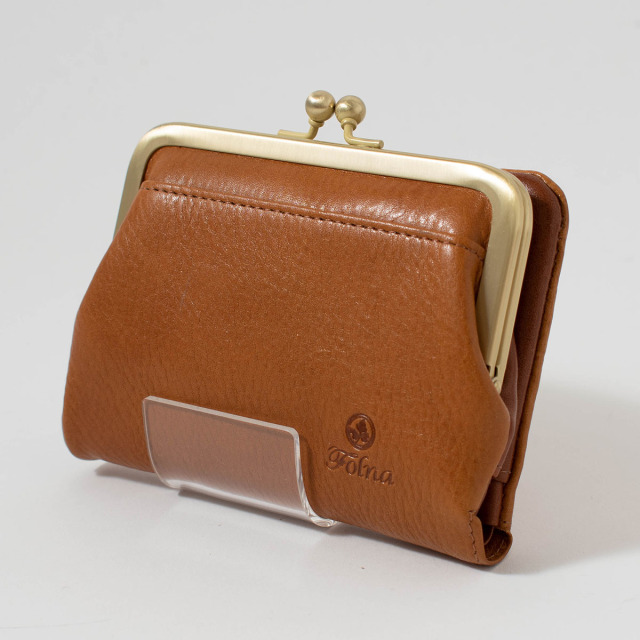 Folna ヌメオイルシュリンク がま口二つ折り財布 2993666