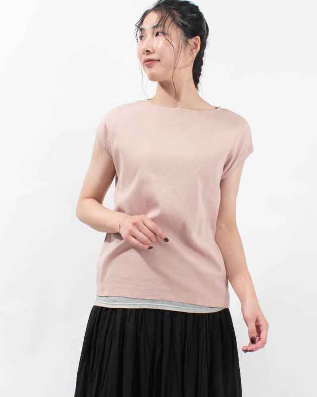 BIWACOTTON ボートネックスリーブレスTシャツ（ウィメンズ）3115886