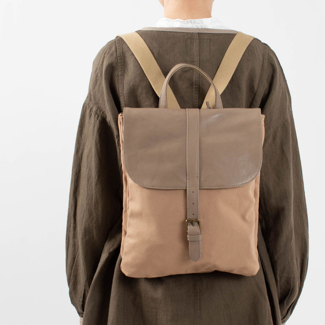 Faucon Hawk Company キャンバス レザーリュック ナチュラルファッション ナチュラル服の通販