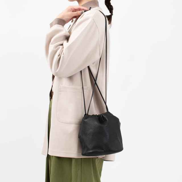牛革　巾着 FAUCON/Hawk company レザー巾着バッグ｜ナチュラルファッション