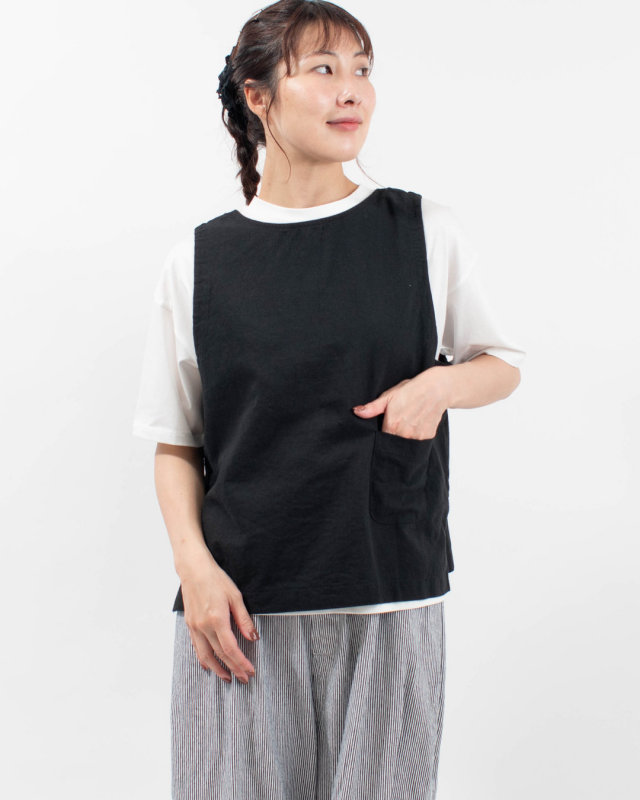3412611-1 sloe 綿麻ボタンいっぱい2WAYベスト