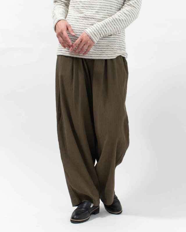 3414150 BIWACOTTON Oni-パンツ/タックテーパードパンツ（ユニセックス）3414150