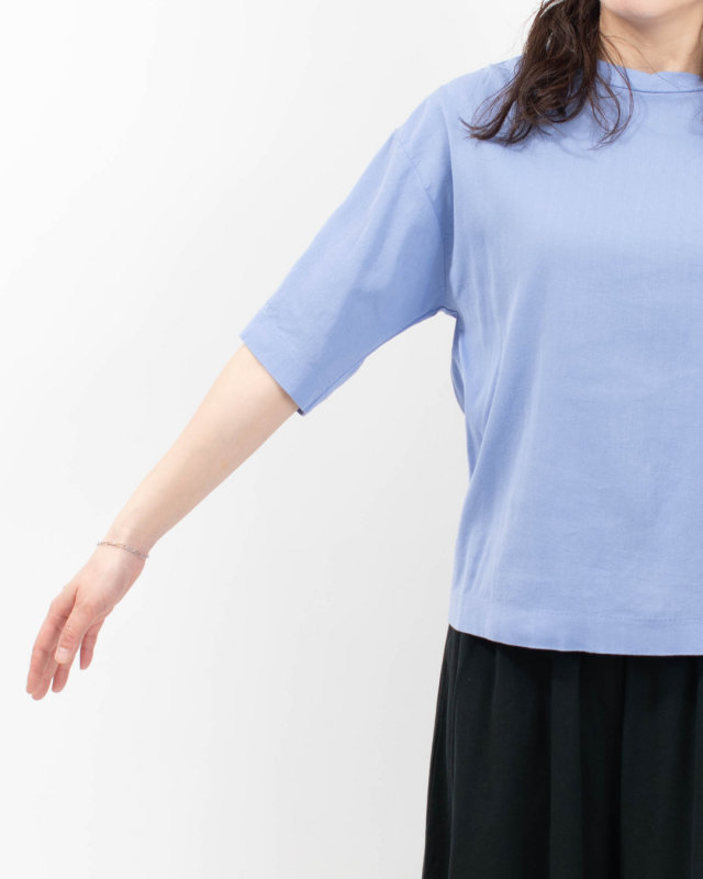 3414842 BIWACOTTON ワイド/クルーネックＴシャツ(ユニセックス・5分袖） 3414842 / 3414856/ 3415889