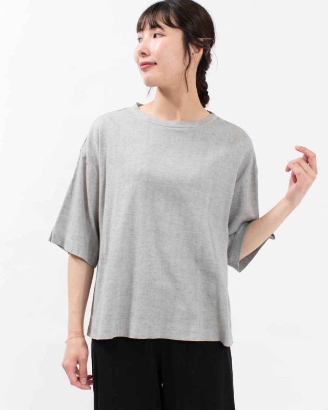 3414842 BIWACOTTON ワイド/クルーネックＴシャツ(ユニセックス・5分袖） 3414842 / 3414856 / 3415889