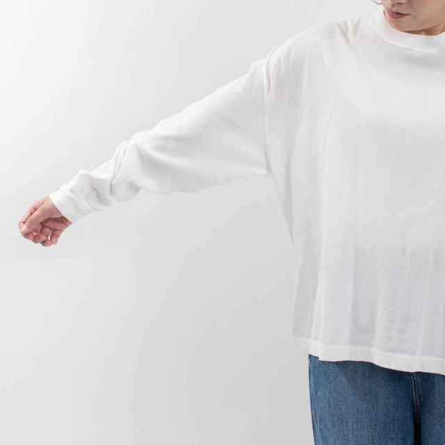 3434868 BIWACOTTON クルーネックオーバーサイズTシャツ(ユニセックス・長袖) 3434868