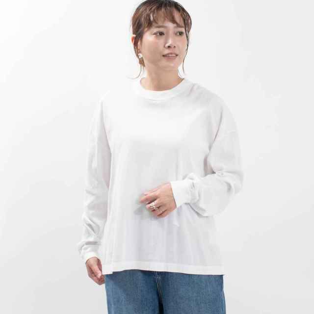 3434868 BIWACOTTON クルーネックオーバーサイズTシャツ(ユニセックス・長袖) 3434868