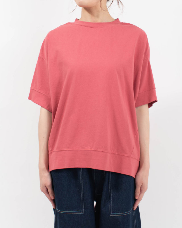 4202061-2  sloe 16/-BD天竺ワイド5分袖Tシャツ