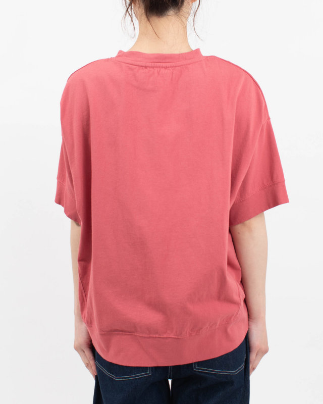 4202061-2  sloe 16/-BD天竺ワイド5分袖Tシャツ