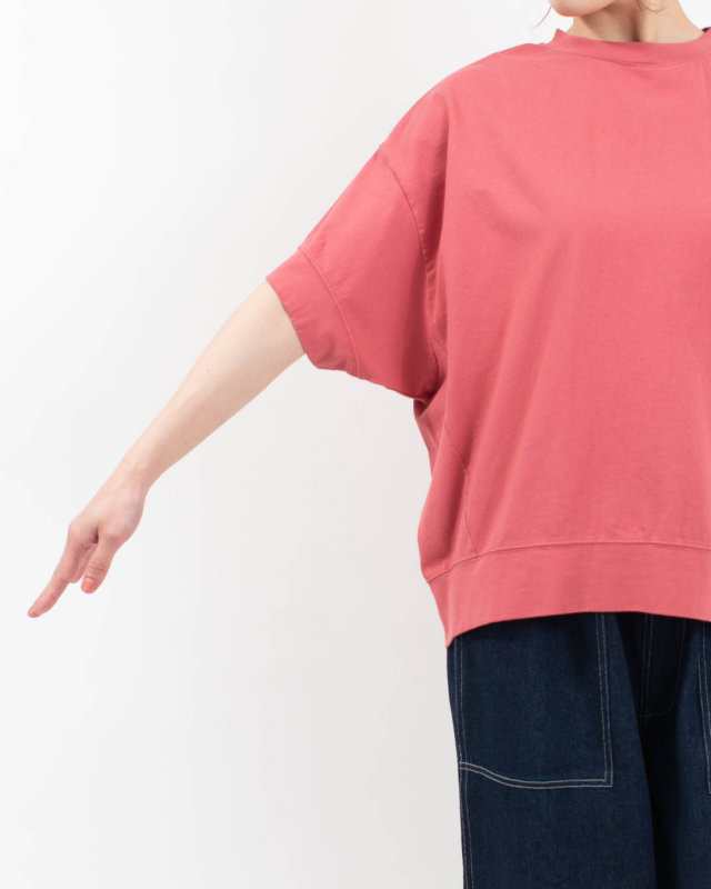 4202061-2  sloe 16/-BD天竺ワイド5分袖Tシャツ